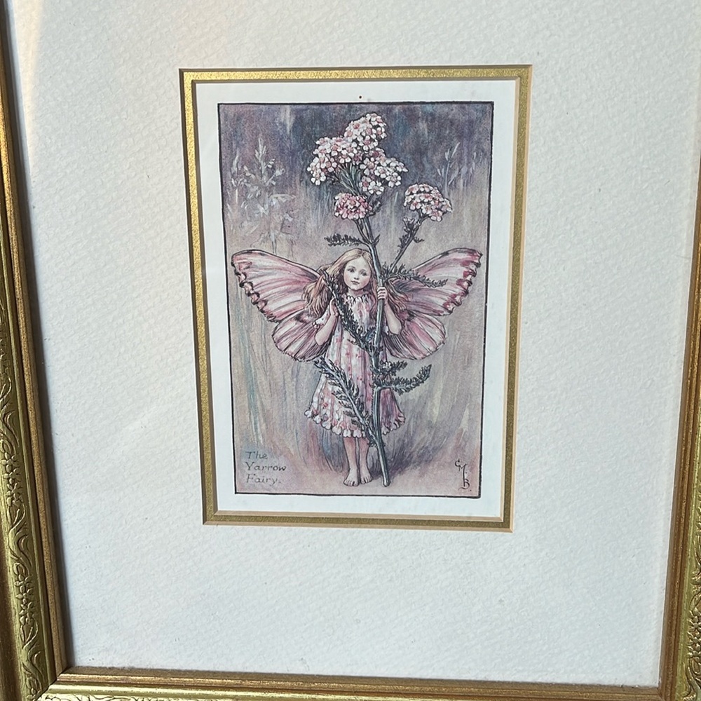 🧚9x11 1/4 Fairy matted framed art